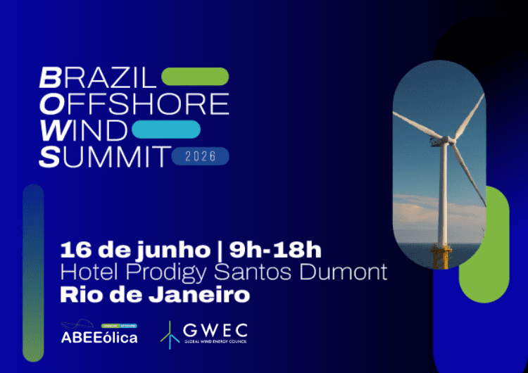 Imagem da notícia Brazil Offshore Wind Summit 2026 trará a agenda de trabalho para implantação da fonte no país